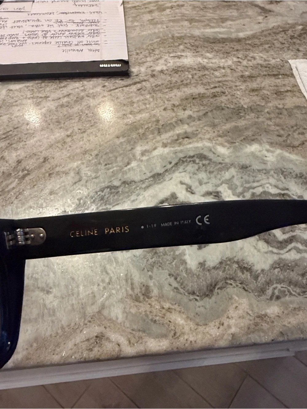 CELINE Black Oversized Square Acetate Sunglasses - Chic Polarized Sunnies